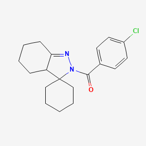 (4-Chlorophenyl)(4',5',6',7'-tetrahydrospiro[cyclohexane-1,3'-indazol]-2'(3a'H)-yl)methanone