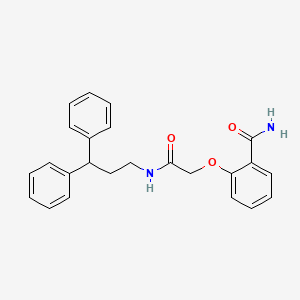 2-{[(3,3-Diphenylpropyl)carbamoyl]methoxy}benzamide