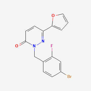 2-(4-bromo-2-fluorobenzyl)-6-(furan-2-yl)pyridazin-3(2H)-one