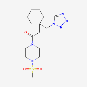 1-[4-(methylsulfonyl)piperazin-1-yl]-2-[1-(1H-tetrazol-1-ylmethyl)cyclohexyl]ethanone