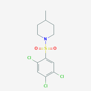 molecular formula C12H14Cl3NO2S B15105475 4-Methyl-1-[(2,4,5-trichlorophenyl)sulfonyl]piperidine 