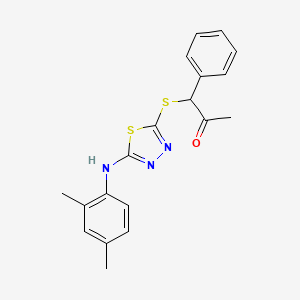 1-({5-[(2,4-Dimethylphenyl)amino]-1,3,4-thiadiazol-2-yl}sulfanyl)-1-phenylpropan-2-one