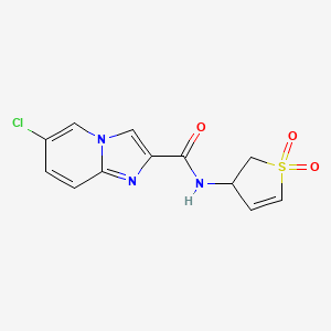 6-chloro-N-(1,1-dioxido-2,3-dihydrothiophen-3-yl)imidazo[1,2-a]pyridine-2-carboxamide