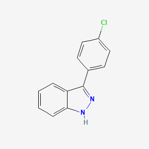 molecular formula C13H9ClN2 B15105645 3-(4-chlorophenyl)-1H-indazole 