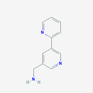molecular formula C11H11N3 B1510565 [2,3'-Bipyridin]-5'-ylmethanamine CAS No. 543713-58-2