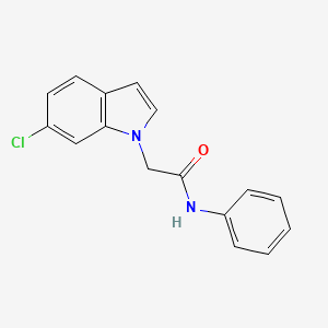 2-(6-chloro-1H-indol-1-yl)-N-phenylacetamide