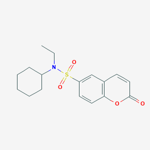 6-[(Cyclohexylethylamino)sulfonyl]chromen-2-one