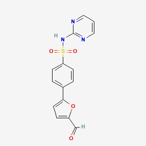 4-(5-Formyl-furan-2-yl)-N-pyrimidin-2-yl-benzenesulfonamide