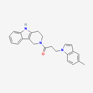 3-(5-methyl-1H-indol-1-yl)-1-(1,3,4,5-tetrahydro-2H-pyrido[4,3-b]indol-2-yl)-1-propanone