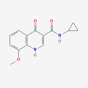 N-cyclopropyl-4-hydroxy-8-methoxyquinoline-3-carboxamide