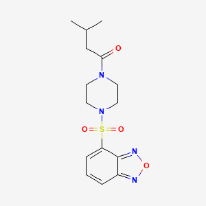 1-[4-(2,1,3-Benzoxadiazol-4-ylsulfonyl)piperazin-1-yl]-3-methylbutan-1-one