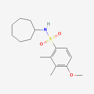 N-cycloheptyl-4-methoxy-2,3-dimethylbenzenesulfonamide