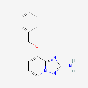 molecular formula C13H12N4O B1510583 8-(Benzyloxy)-[1,2,4]triazolo[1,5-A]pyridin-2-amine 