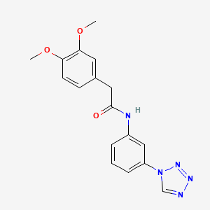 molecular formula C17H17N5O3 B15105846 2-(3,4-dimethoxyphenyl)-N-[3-(1H-tetrazol-1-yl)phenyl]acetamide 