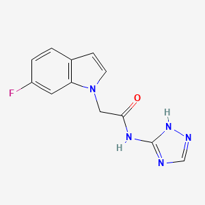 2-(6-fluoro-1H-indol-1-yl)-N-(4H-1,2,4-triazol-3-yl)acetamide