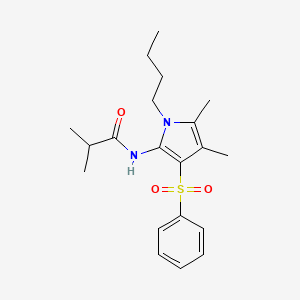 N-[1-butyl-4,5-dimethyl-3-(phenylsulfonyl)-1H-pyrrol-2-yl]-2-methylpropanamide