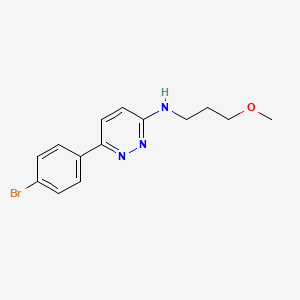 molecular formula C14H16BrN3O B15105968 6-(4-bromophenyl)-N-(3-methoxypropyl)pyridazin-3-amine 