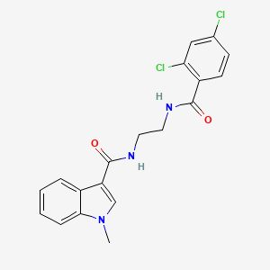 N-(2-{[(2,4-dichlorophenyl)carbonyl]amino}ethyl)-1-methyl-1H-indole-3-carboxamide