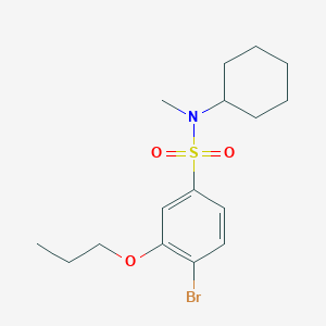 [(4-Bromo-3-propoxyphenyl)sulfonyl]cyclohexylmethylamine