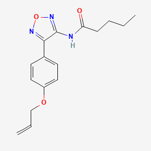 N-{4-[4-(prop-2-en-1-yloxy)phenyl]-1,2,5-oxadiazol-3-yl}pentanamide