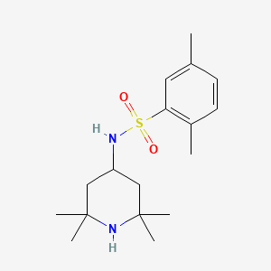 2,5-dimethyl-N-(2,2,6,6-tetramethylpiperidin-4-yl)benzene-1-sulfonamide