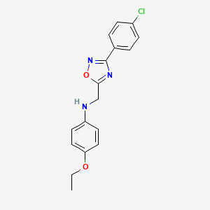 N-{[3-(4-chlorophenyl)-1,2,4-oxadiazol-5-yl]methyl}-4-ethoxyaniline