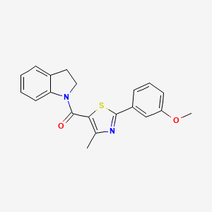 2,3-dihydro-1H-indol-1-yl[2-(3-methoxyphenyl)-4-methyl-1,3-thiazol-5-yl]methanone