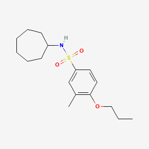 N-cycloheptyl-3-methyl-4-propoxybenzene-1-sulfonamide