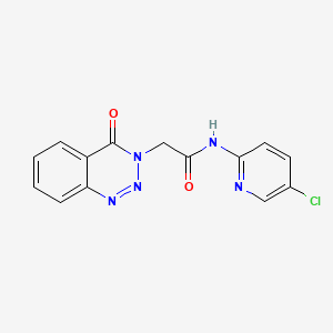 N-(5-chloropyridin-2-yl)-2-(4-oxo-1,2,3-benzotriazin-3(4H)-yl)acetamide