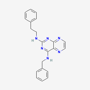 {2-[(2-Phenylethyl)amino]pteridin-4-yl}benzylamine