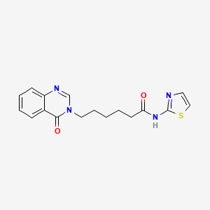 6-(4-oxoquinazolin-3(4H)-yl)-N-(1,3-thiazol-2-yl)hexanamide