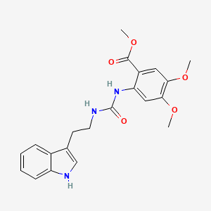 methyl 2-({[2-(1H-indol-3-yl)ethyl]carbamoyl}amino)-4,5-dimethoxybenzoate