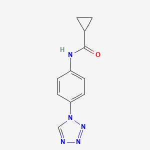 molecular formula C11H11N5O B15106253 N-[4-(1H-tetrazol-1-yl)phenyl]cyclopropanecarboxamide CAS No. 878466-02-5