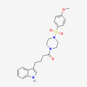 4-(1H-indol-3-yl)-1-{4-[(4-methoxyphenyl)sulfonyl]piperazin-1-yl}butan-1-one