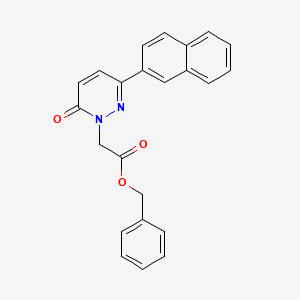 molecular formula C23H18N2O3 B15106300 benzyl [3-(naphthalen-2-yl)-6-oxopyridazin-1(6H)-yl]acetate 