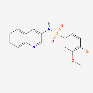 4-bromo-3-methoxy-N-(3-quinolinyl)benzenesulfonamide