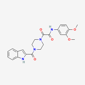 N-(3,4-dimethoxyphenyl)-2-[4-(1H-indol-2-ylcarbonyl)piperazin-1-yl]-2-oxoacetamide