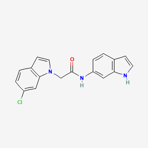 2-(6-chloro-1H-indol-1-yl)-N-(1H-indol-6-yl)acetamide