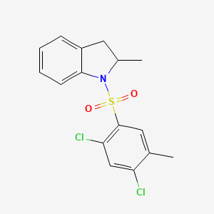 2,4-Dichloro-5-methyl-1-[(2-methylindolinyl)sulfonyl]benzene