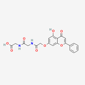 N-{[(5-hydroxy-4-oxo-2-phenyl-4H-chromen-7-yl)oxy]acetyl}glycylglycine