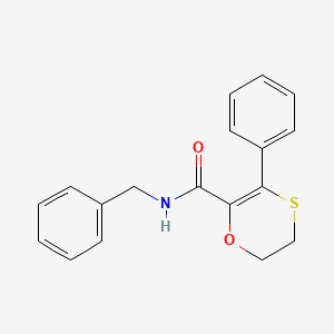 N-benzyl-3-phenyl-5,6-dihydro-1,4-oxathiine-2-carboxamide