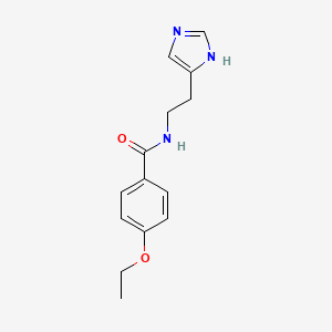 molecular formula C14H17N3O2 B15106513 4-ethoxy-N-[2-(1H-imidazol-5-yl)ethyl]benzamide 