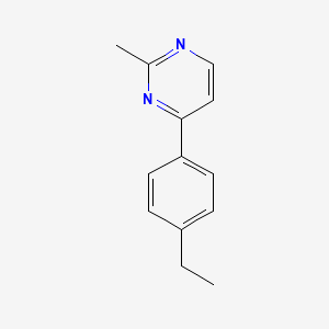 molecular formula C13H14N2 B1510652 4-(4-Ethylphenyl)-2-methylpyrimidine CAS No. 1171927-27-7