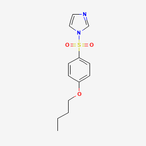 molecular formula C13H16N2O3S B15106522 1-(4-butoxybenzenesulfonyl)-1H-imidazole 