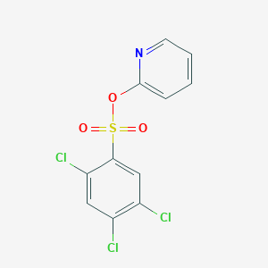 molecular formula C11H6Cl3NO3S B15106578 Pyridin-2-yl 2,4,5-trichlorobenzene-1-sulfonate 