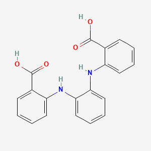 molecular formula C20H16N2O4 B15106629 2-[2-(2-Carboxyanilino)anilino]benzoic acid CAS No. 6179-91-5