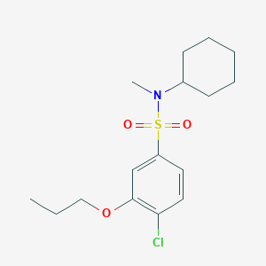 [(4-Chloro-3-propoxyphenyl)sulfonyl]cyclohexylmethylamine