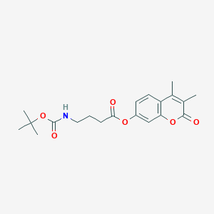 3,4-dimethyl-2-oxo-2H-chromen-7-yl 4-[(tert-butoxycarbonyl)amino]butanoate