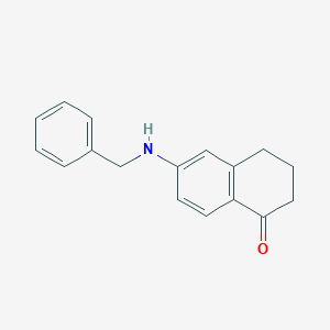 molecular formula C17H17NO B1510674 6-(benzylamino)-3,4-dihydronaphthalen-1(2H)-one CAS No. 928623-38-5