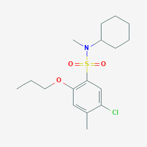 [(5-Chloro-4-methyl-2-propoxyphenyl)sulfonyl]cyclohexylmethylamine